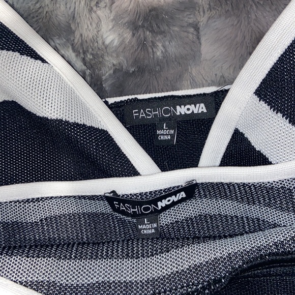 Fashion Nova Zebra Matching Skirt Set - Picture 6 of 6